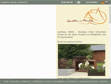 Tablet Screenshot of landhaus-muehle.de